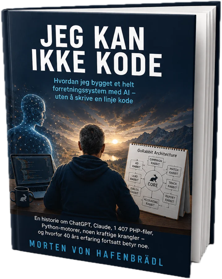 Boka «Jeg kan ikke kode» av Morten von Hafenbrädl